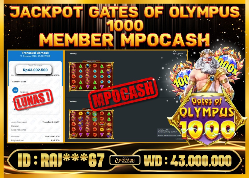 MPOCASH JACKPOT GATES OF OLYMPUS
